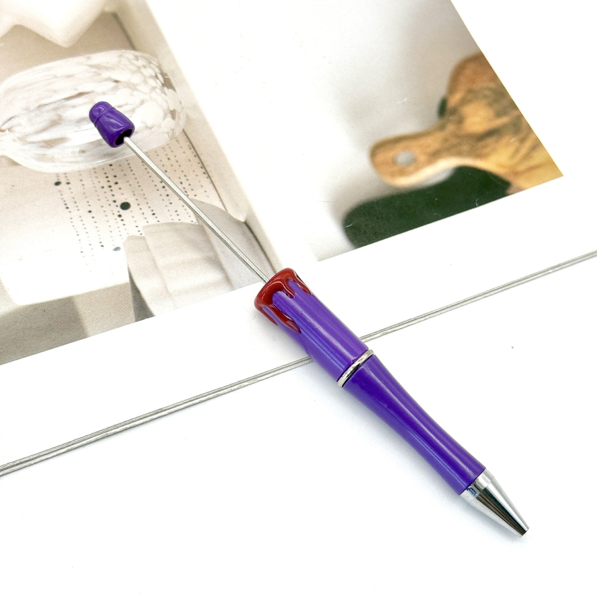 Wholesale New DIY Blood Print Beadable Pen Christmas Blood Print Pen