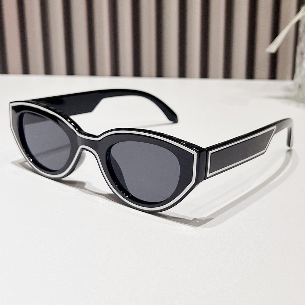 Wholesale Paint Cat-eye Fashion Retro Sunglasses