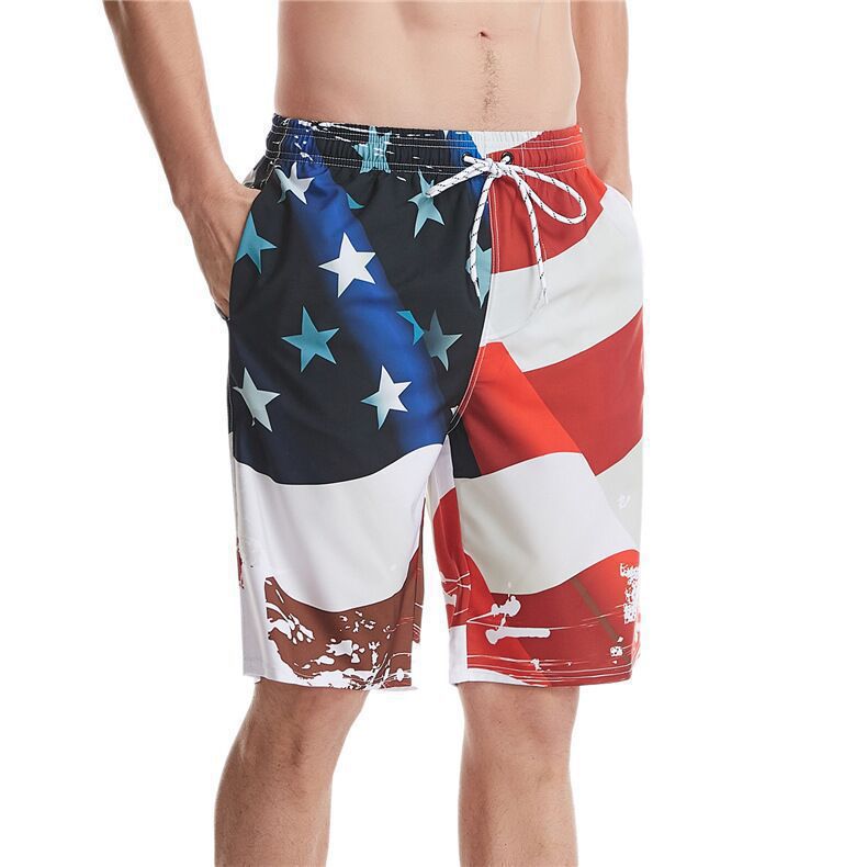 Día de la independencia mayorista de la independencia de la impresión digital Poliéster Polyester Shorts