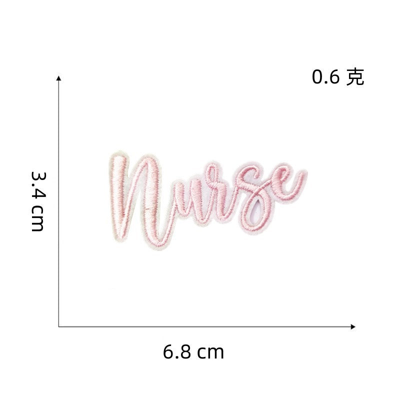 Wholesale Cartoon Heart Embroidered Iron On Patches For Nurse S Day Clothing Decoration