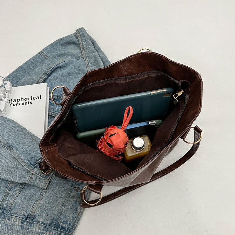 Wholesale Retro Commuter Work Large Capacity Polyester Shoulder Bag