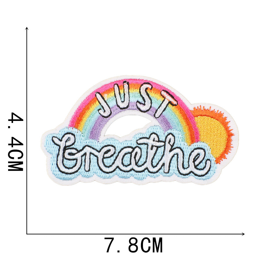Wholesale New Summer Waves Embroidery Cloth Sticker