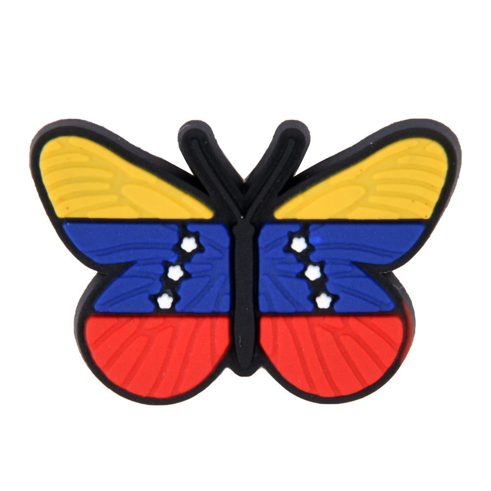 Wholesale 50PCS PVC DIY hole shoes accessories camera series shoe flowers