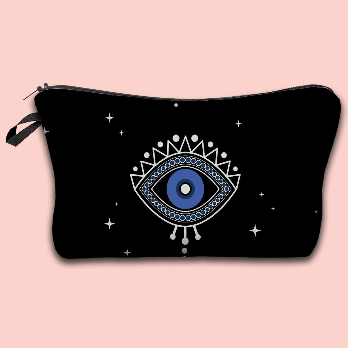 Wholesale Devil Eye Printed Pattern Polyester Cosmetic Bag