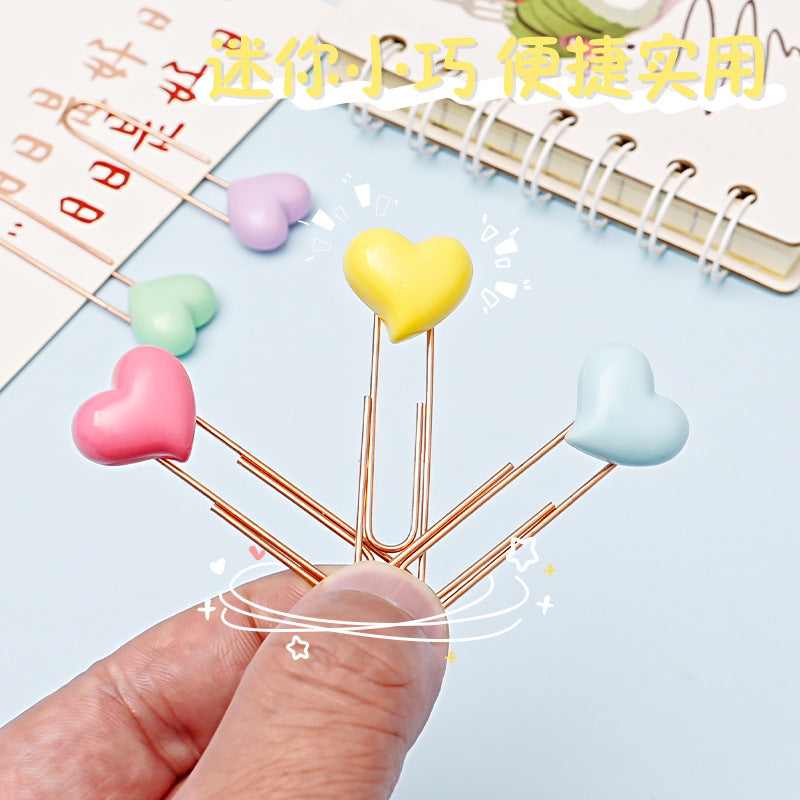 Wholesale 50pcs/pack paper clip Macaron color mini paper clip