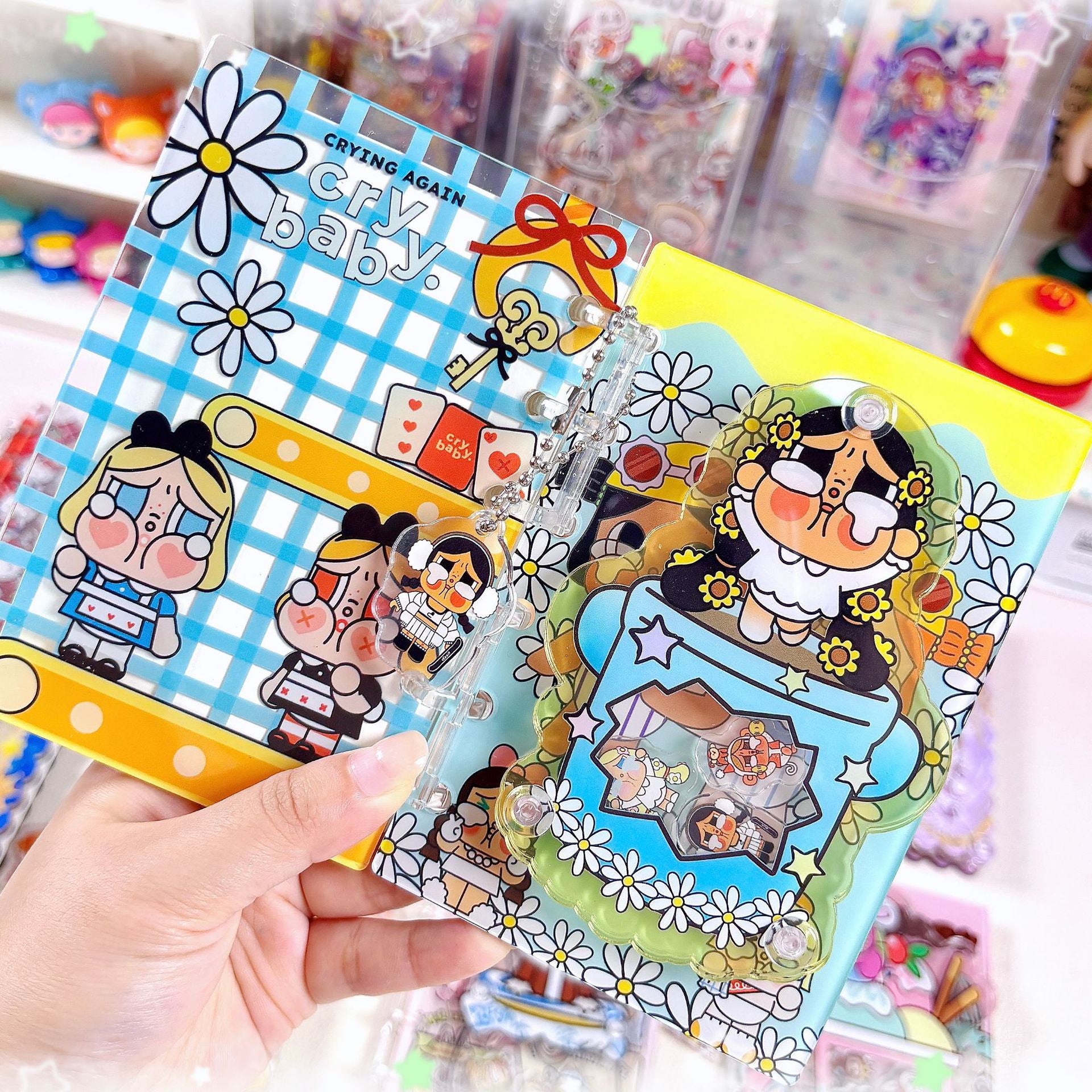 Wholesale A7 acrylic shaker notebook