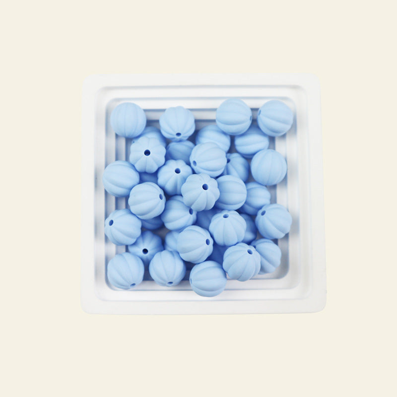 Wholesale 100pcs/pack Candy-colored silicone pumpkin beads