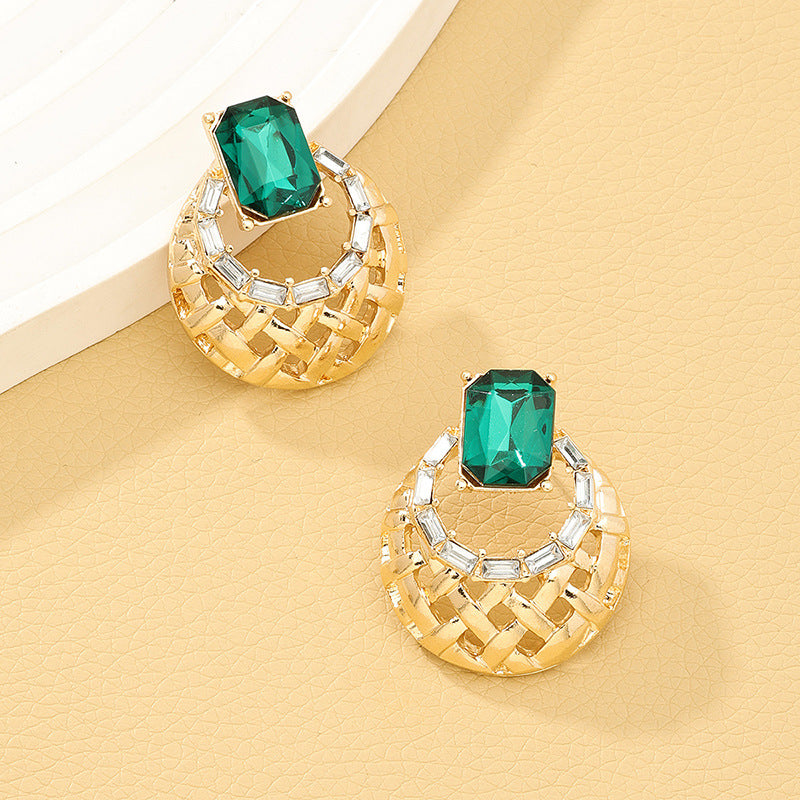 Pendientes de aleación de diamantes al por mayor de diamantes