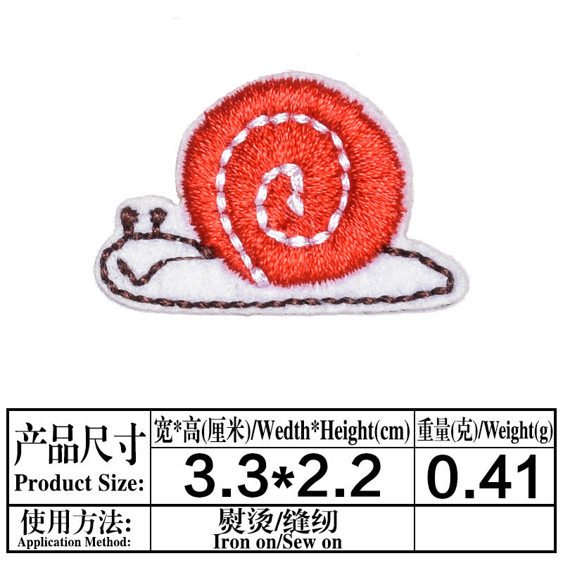 Wholesale Cloth Iron On Embroidered Patches Cartoon Applique For Clothing Repair Decoration 13 Pcs Set Fashion Accessory