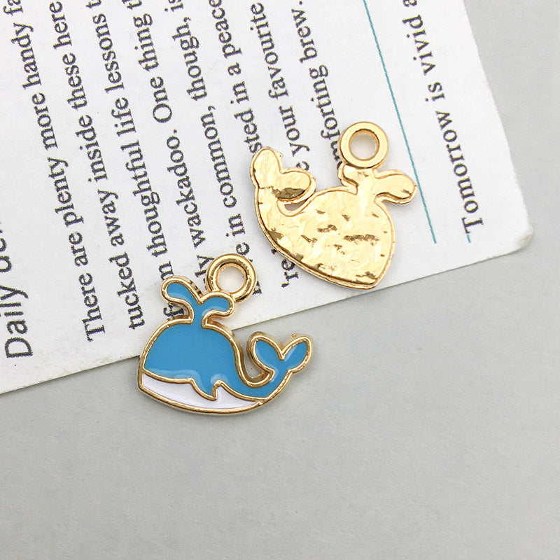 Wholesale 1 New Oil Dripping Alloy Colorful Simulation Apple Cherry DIY Pendant