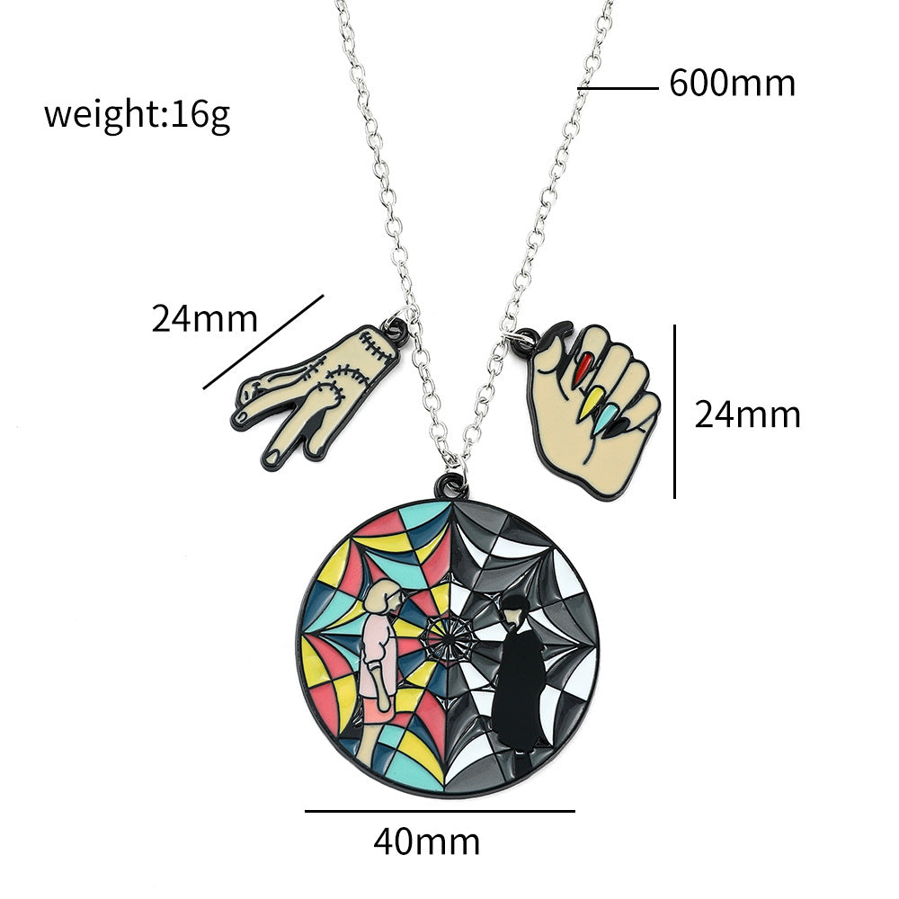 Wholesale 4PCS Black Wednesday Alloy Bracelet