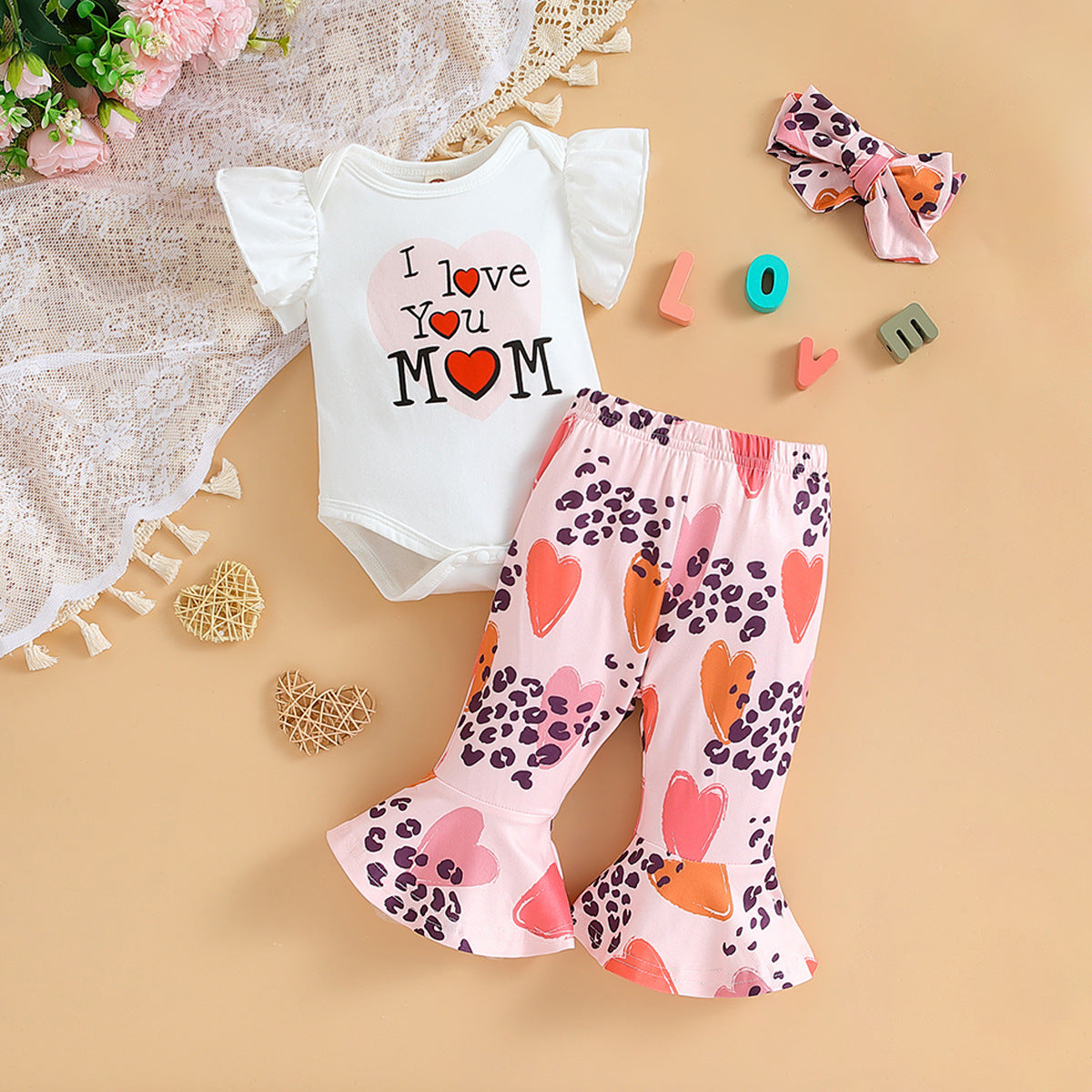 Wholesale Polyester Jumpsuit Flare Pants Two Piece Set