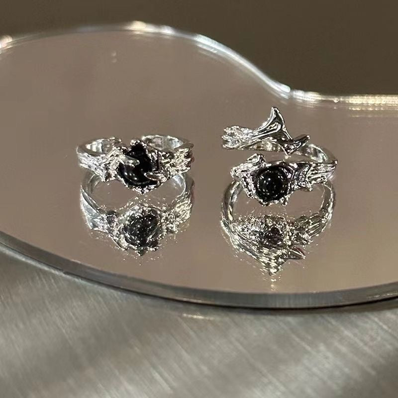 Wholesale Dark Wind Thorn Ring Open Ring