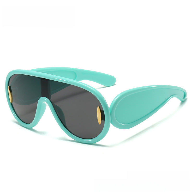 Wholesale  personality cool one-piece children's toad frame hip hop sunglasses