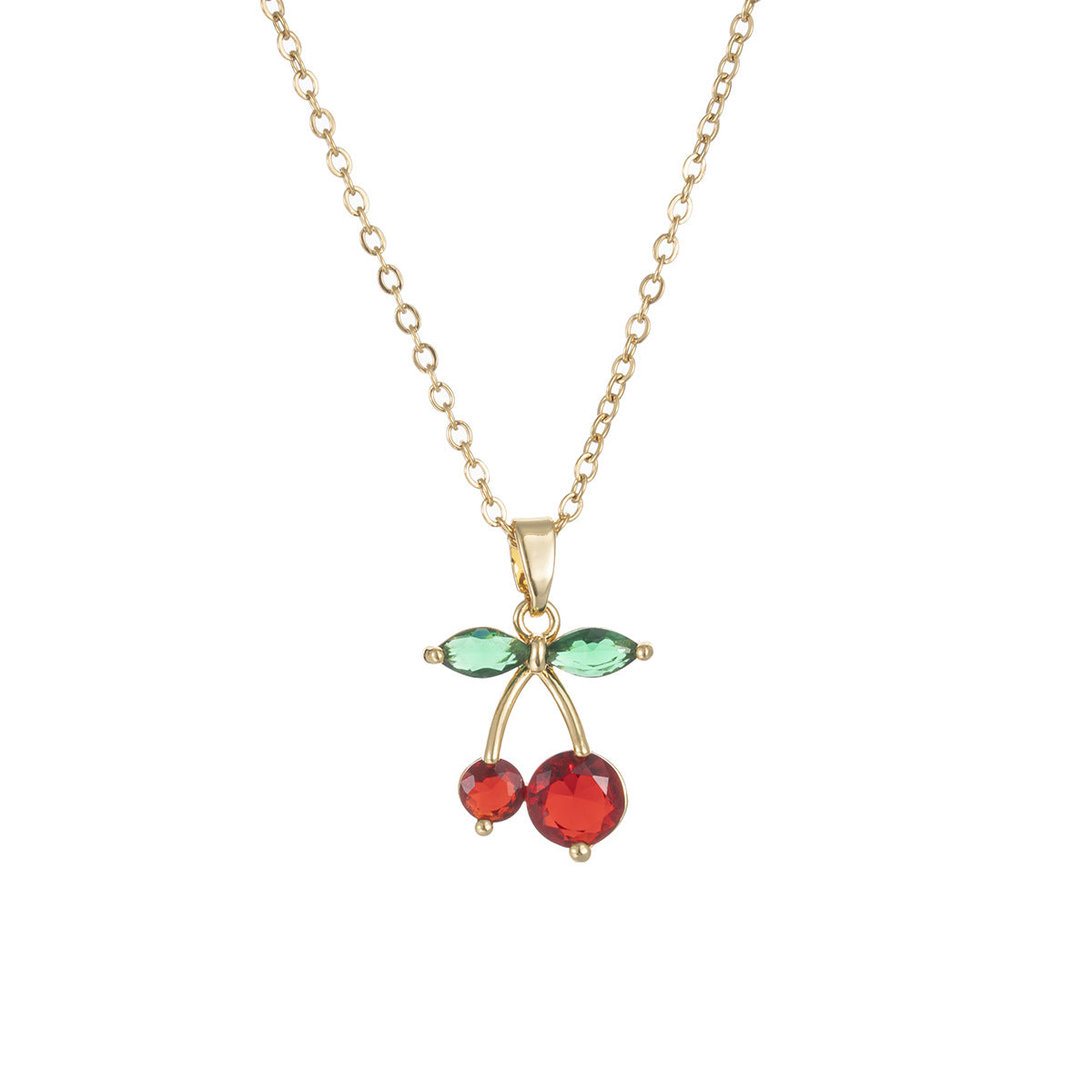 Wholesale Cherry necklace titanium steel clavicle chain
