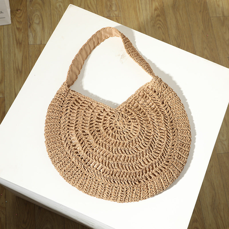 Wholesale Vacation Large Capacity Grass Woven Shoulder Bag