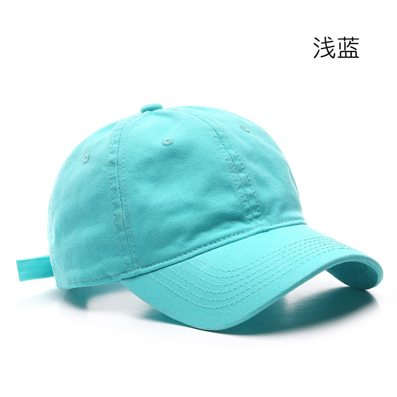 Wholesale Solid Color Light Plate Washed Retro Outdoor Sun Protection Baseball Cap
