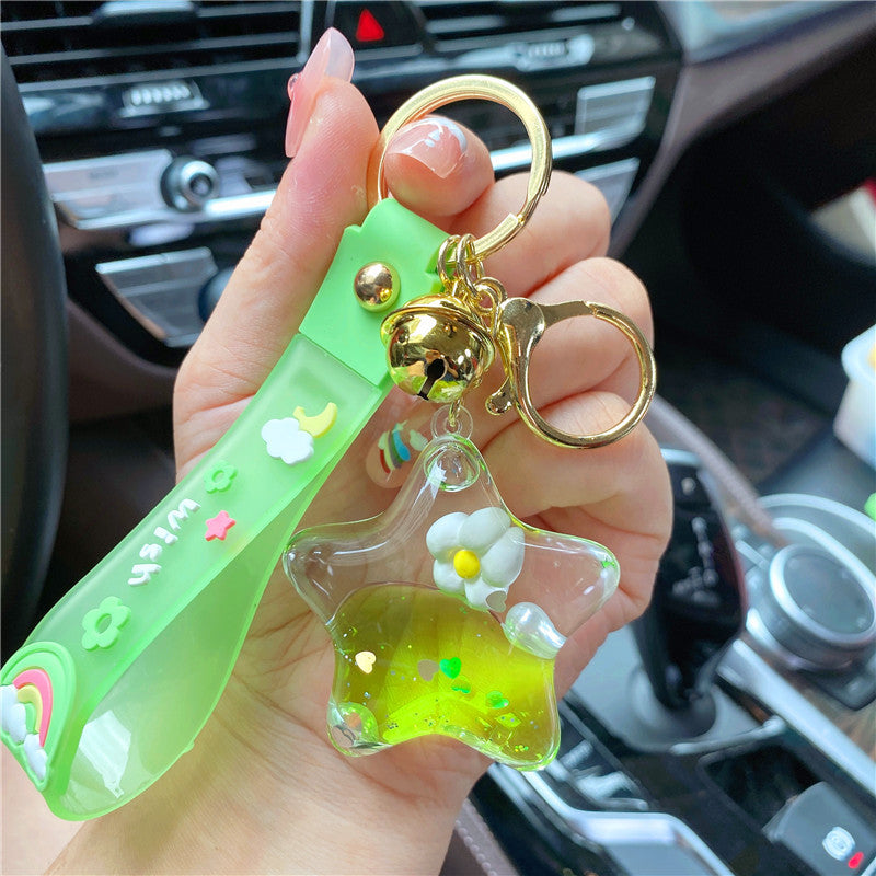 Wholesale Sunflower Floating Bottle Keychains