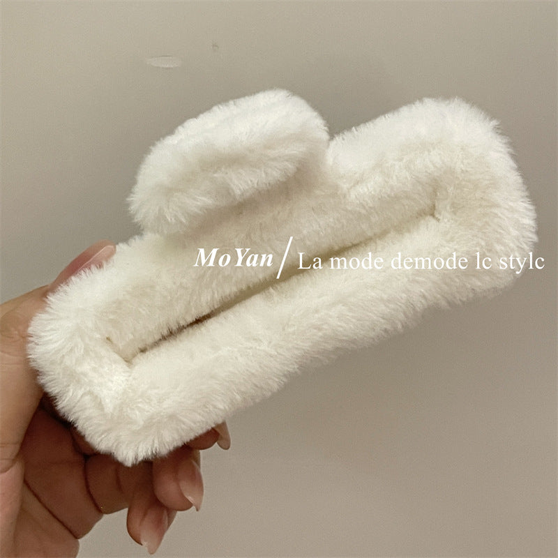 Wholesale Plush Warm Color Large Grab Clip