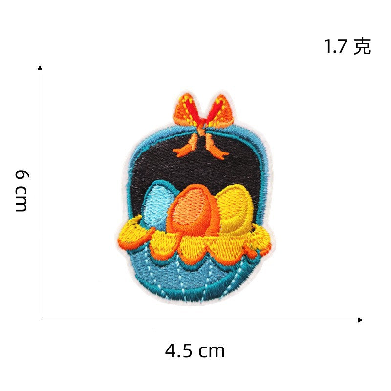 Wholesale Easter egg cartoon rabbit embroidery DIY Patches