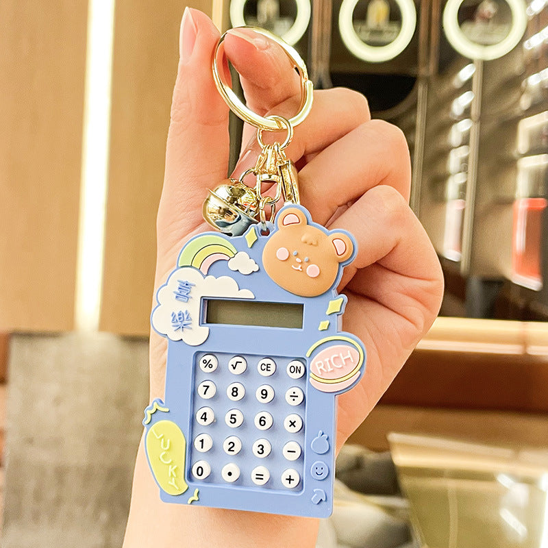 Wholesale Creative Maze Calculator Plastic Keychain