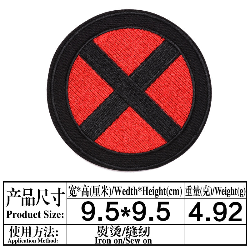 Wholesale Embroidered Twill Patch Clothing Accessory Fashion Applique Badge For Jeans DIY Craft Supply