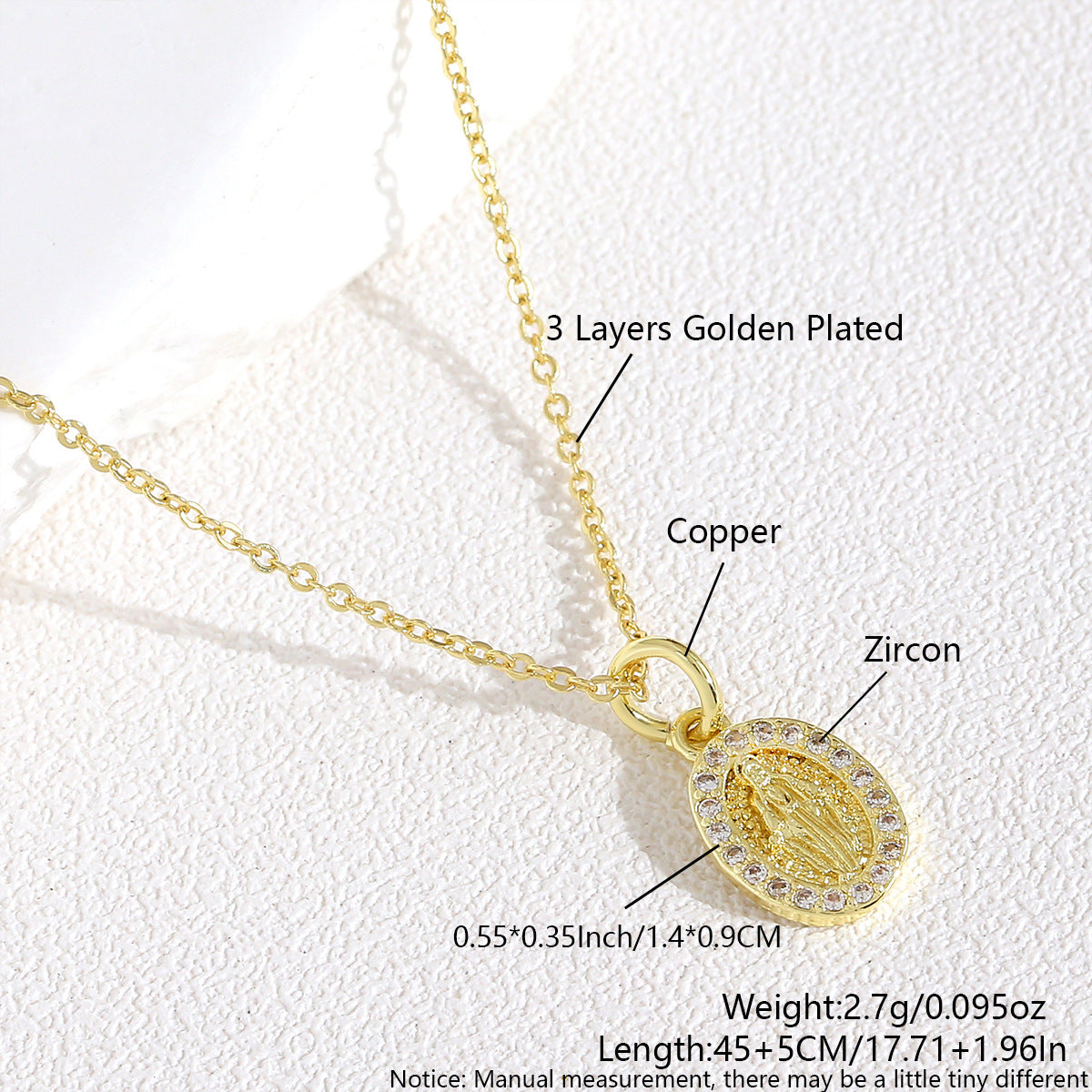 Wholesale Diamond encrusted round card character choker necklace