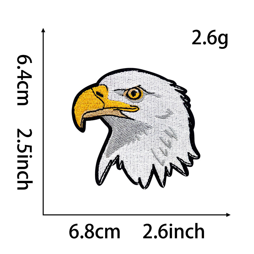 Wholesale Cute Cartoon Panda Polyester Iron On Embroidery Patch For DIY Clothing Decoration