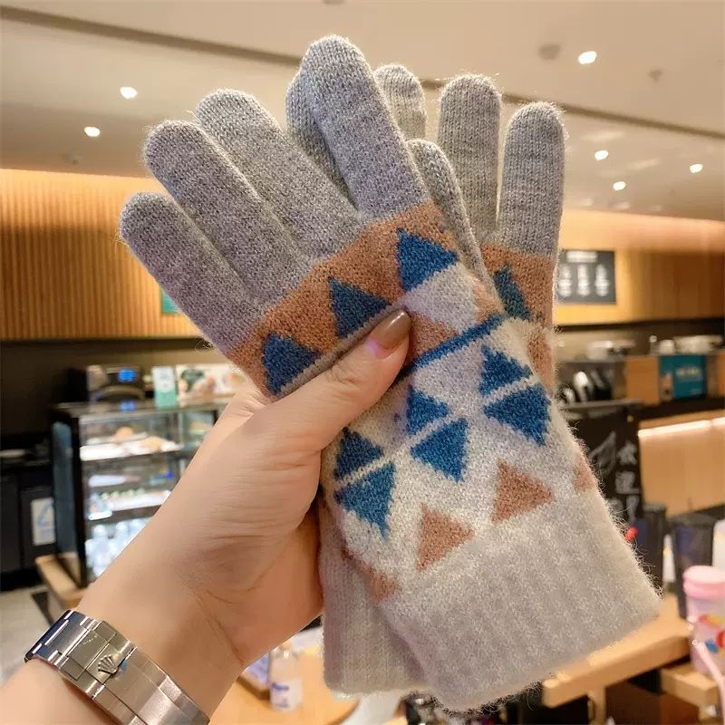 Wholesale Winter Velvet Thickened Warm Touch Screen Gloves