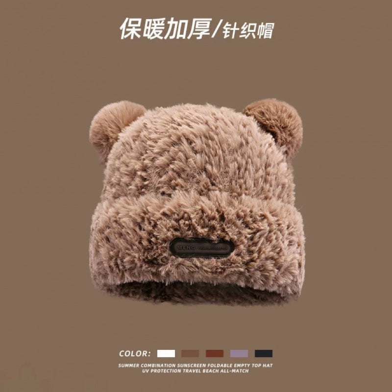 Wholesale Cute Bear Polyester Winter Hats