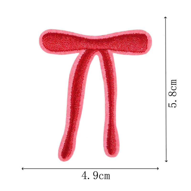 Wholesale Red diverse bow embroidery DIY Patches
