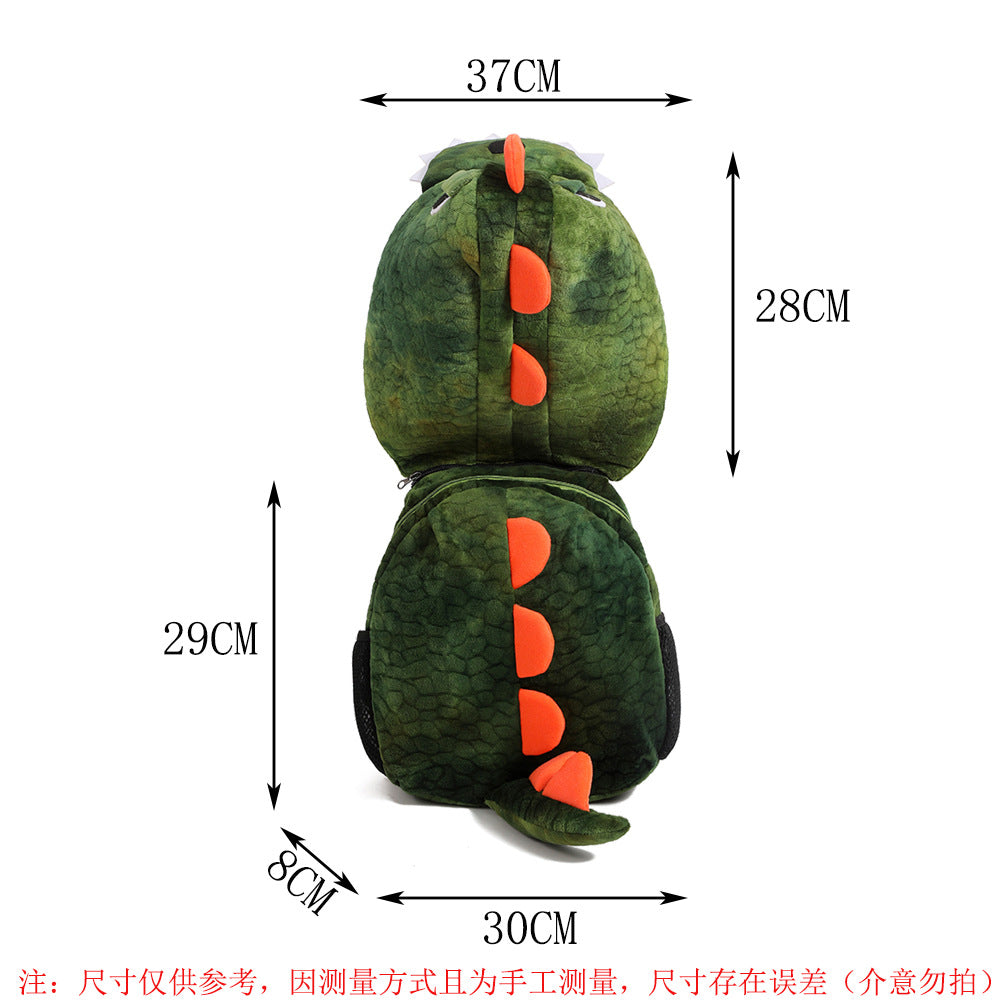 Wholesale detachable hat backpack children' s new cartoon plush schoolbag