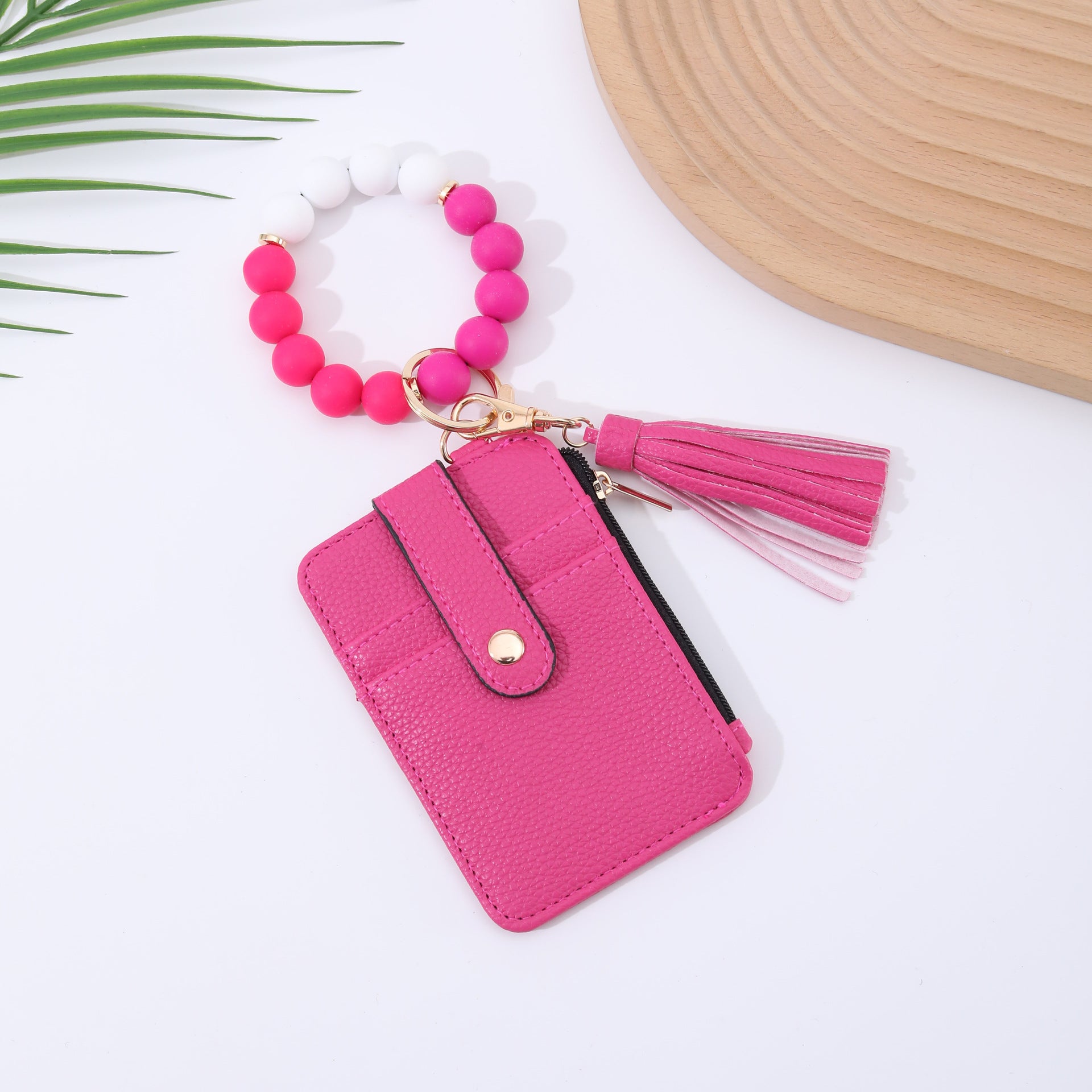 Wholesale Silicone leather wallet  Keychains