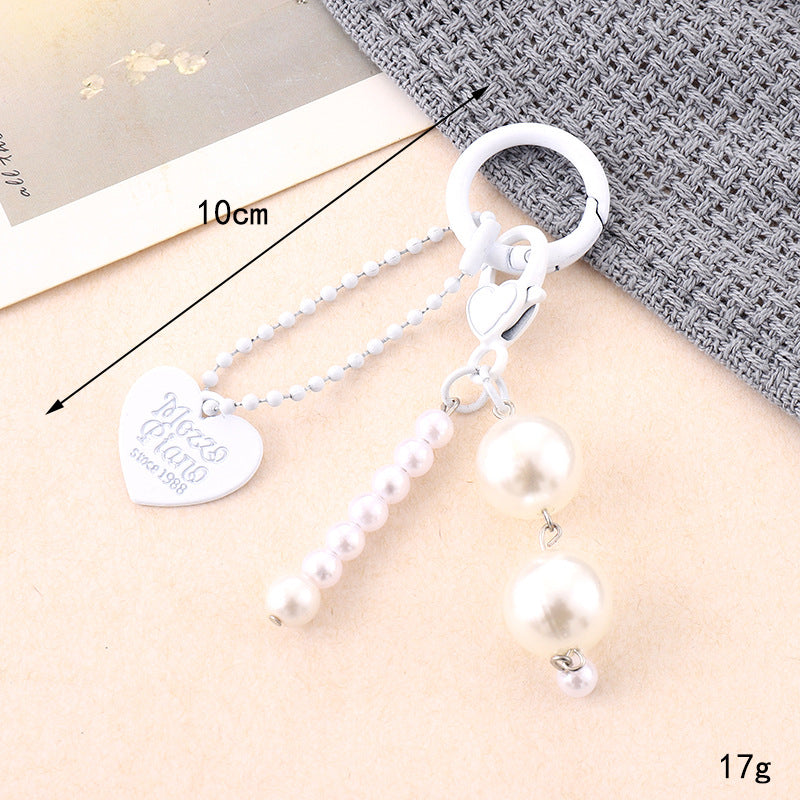 Wholesale  New Acrylic Bow Keychain Pendant Distinctive Diy Bag Bag Hanging Headset Hanging Chain Jewelry