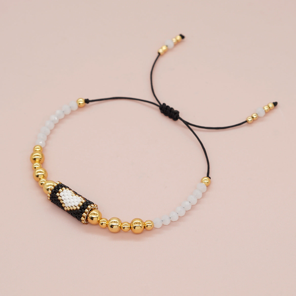 Cuentas de cristal al por mayor cuentas de arroz de cobre dorado tejido a mano blanca blanca cilindro cilindro de cilindro