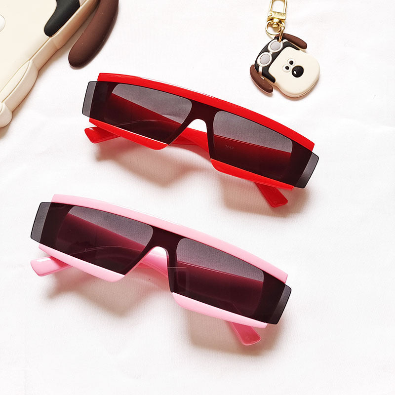 Wholesale Irregular Siamese Children's PC Sunglasses