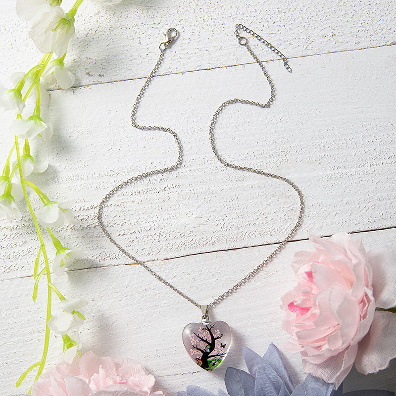 Wholesale Love Eternal Flower Pendant Necklace