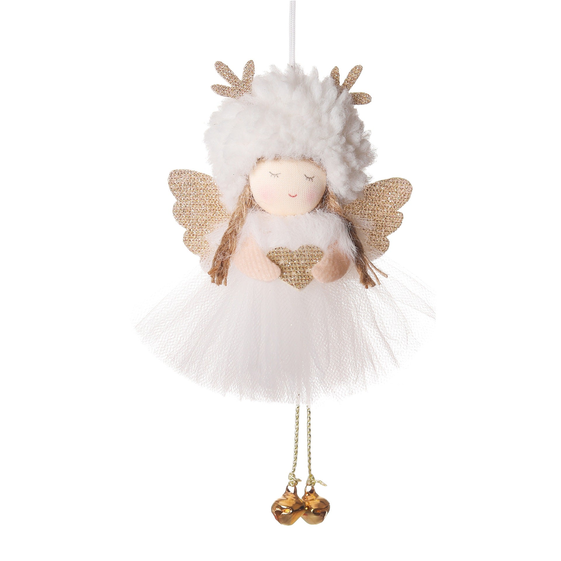 Wholesale Christmas Plush Yarn Skirt Angel Pendant Cute Doll Pendant
