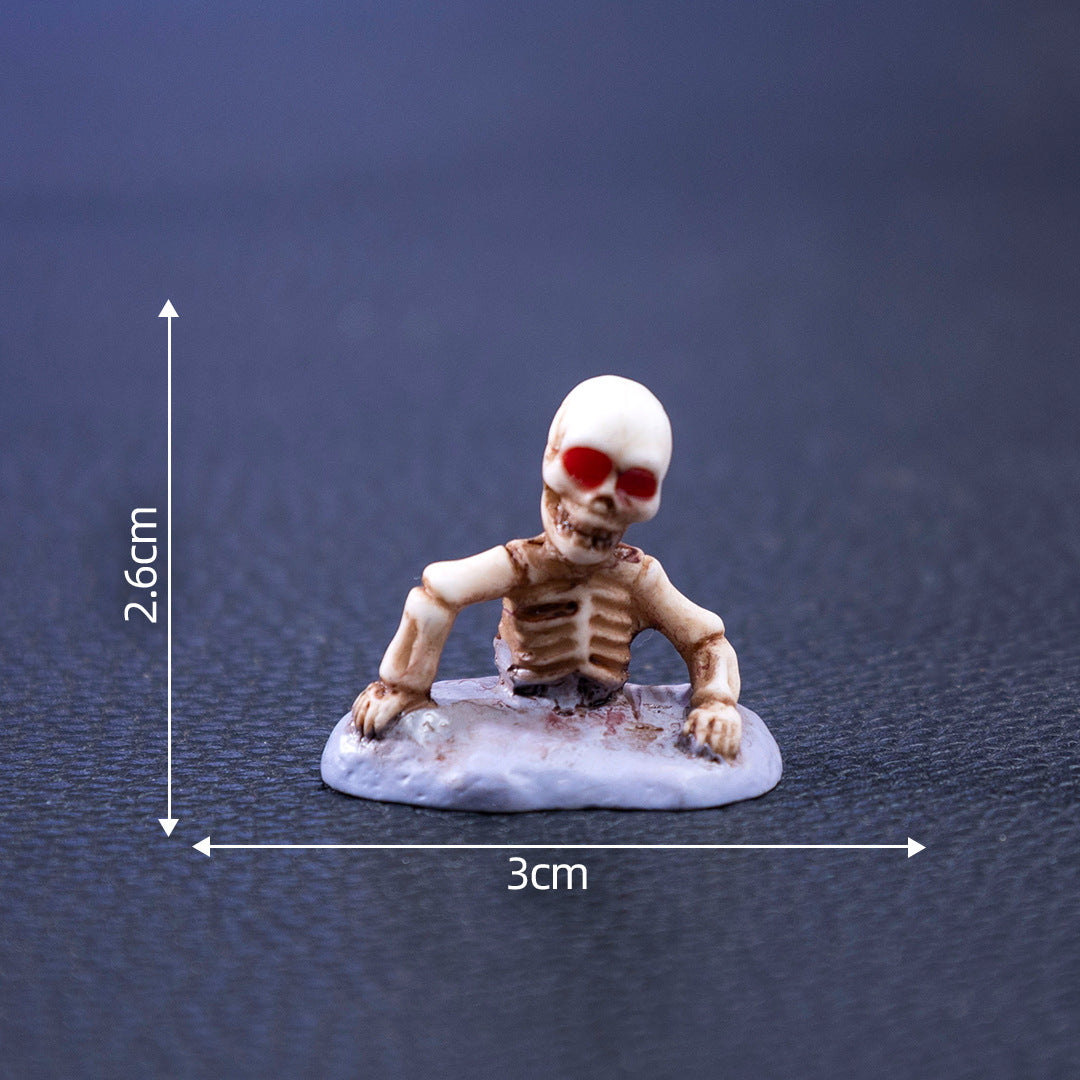 Wholesale  skull DIY decoration accessories micro landscape desktop small ornaments