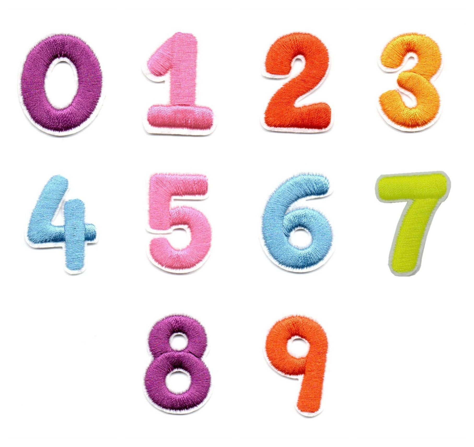 Wholesale Colorful numeric and English letters DIY Patches