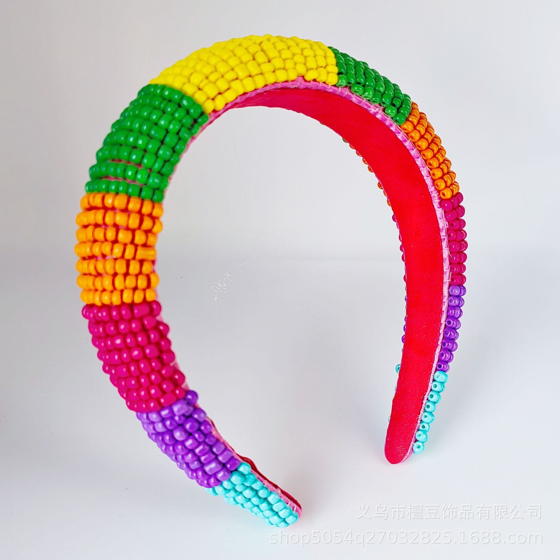 Wholesale Colored Rice Ball Sponge Wide Edge Hair Hoops