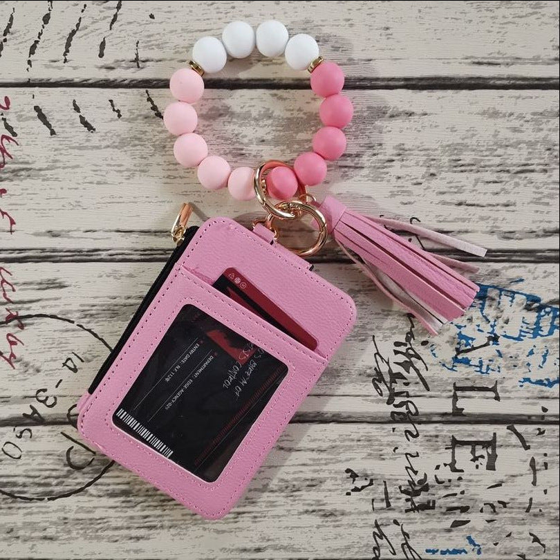 Wholesale Silicone leather wallet  Keychains