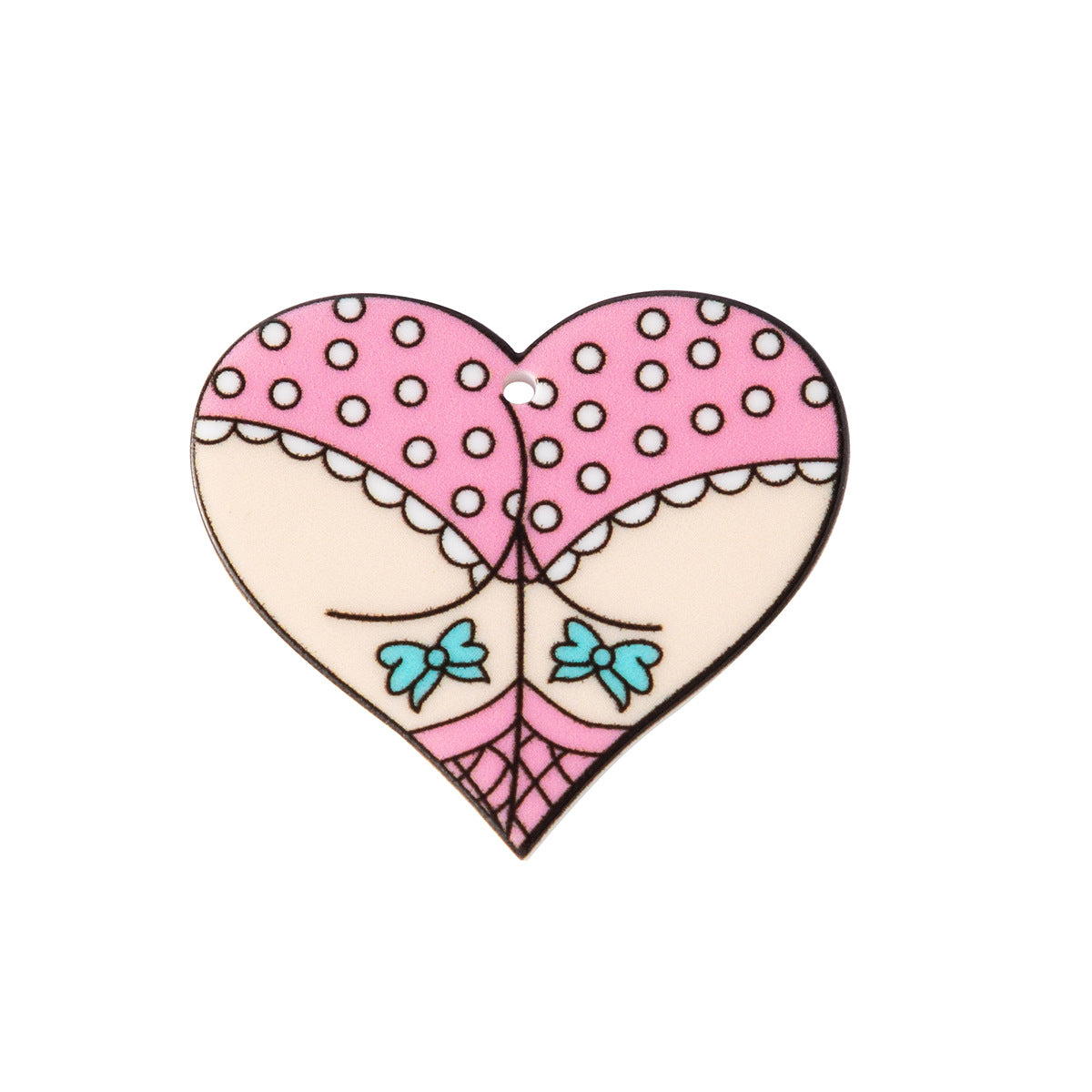 Wholesale 10pcs Halloween DIY Heart-shaped Skull Pattern Fashion Flatback