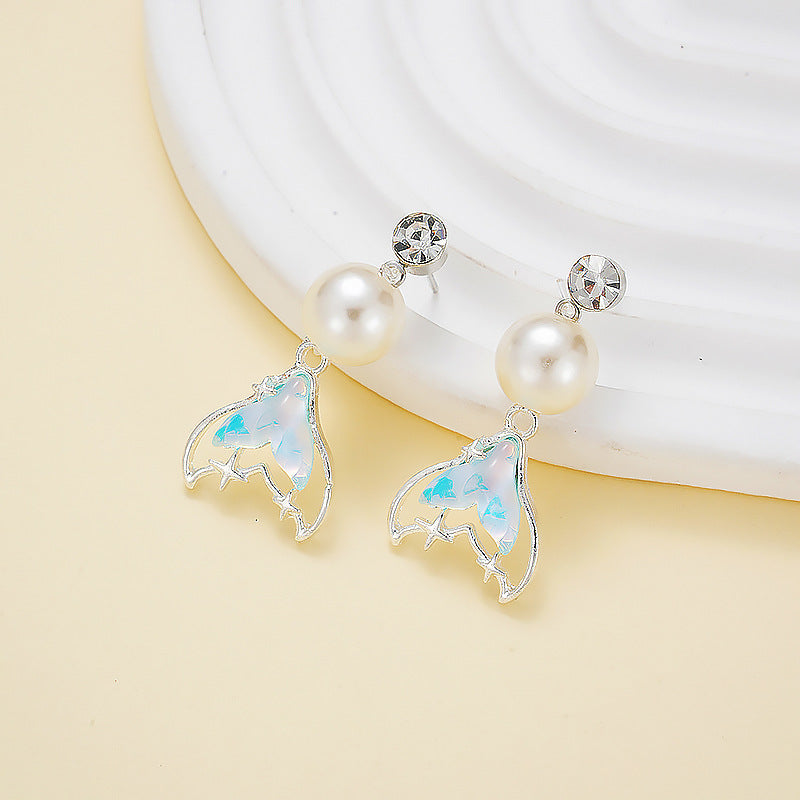Wholesale Mermaid Pearl Earrings Mother's Day