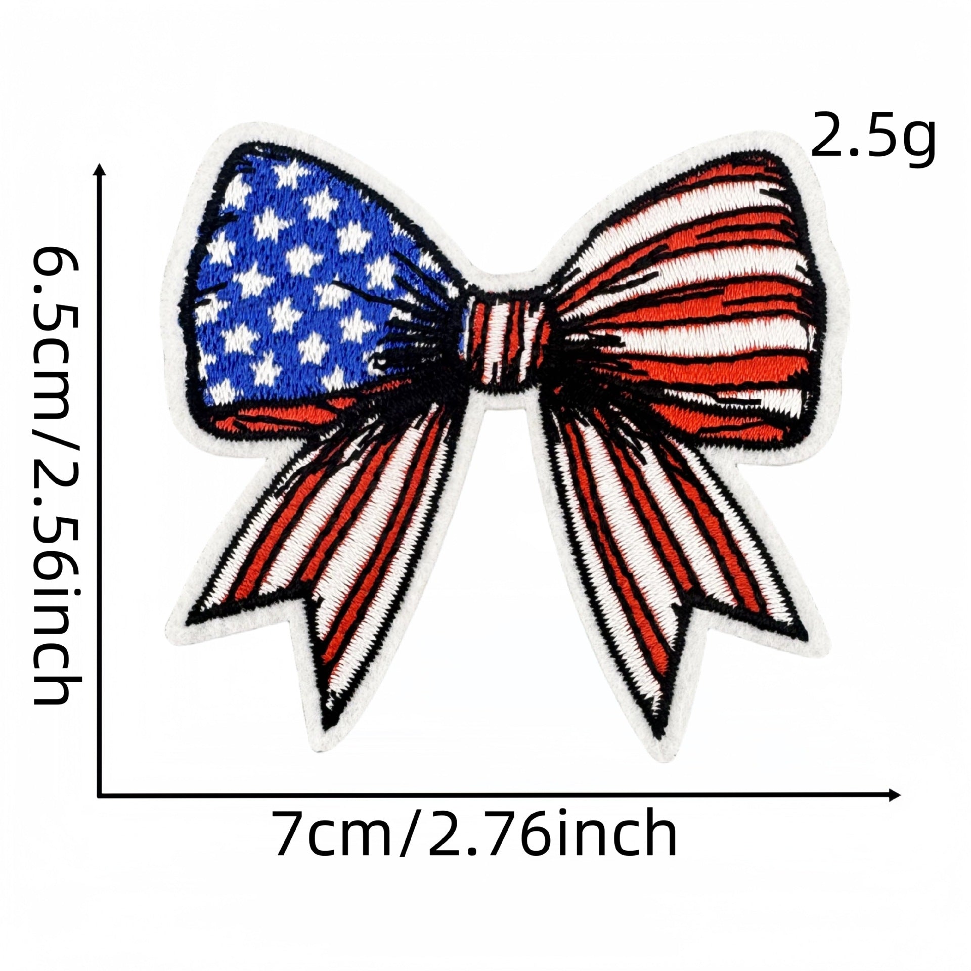 Wholesale Colorful Flag Independence Day Bow DIY patches