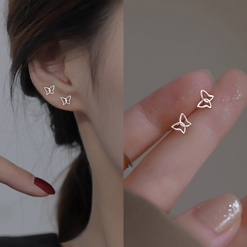 Wholesale High-end Sense Temperament Niche Design 925 Sterling Silver Mini Earrings