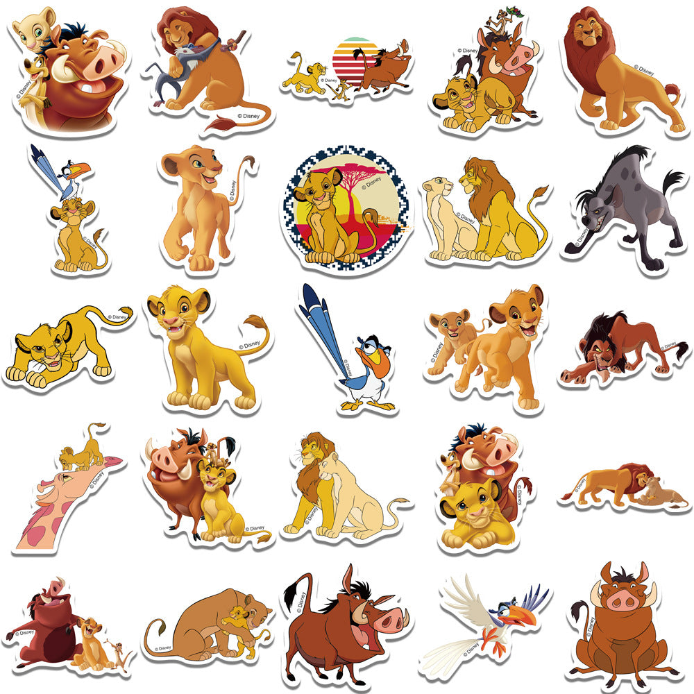 Wholesale 50 Lion Graffiti Stickers Decorative Waterproof Decals
