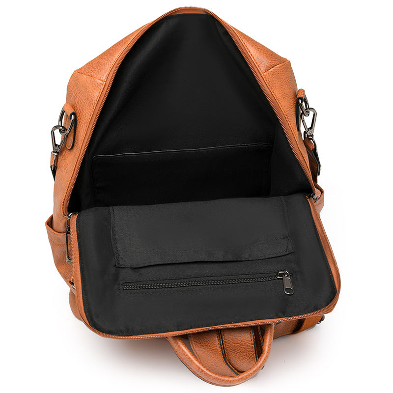 Wholesale Retro Fashion PU Leather Backpack