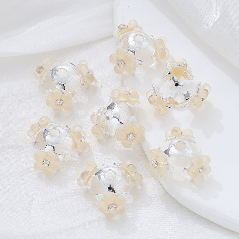 Wholesale 10pcs Five pointed star flower tray Beads