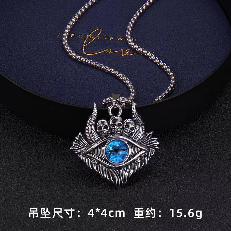 Wholesale Vintage Skull Devil Eye Necklace